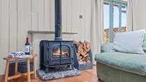 Sparking up the wood-burner on those chiller nights is a must.