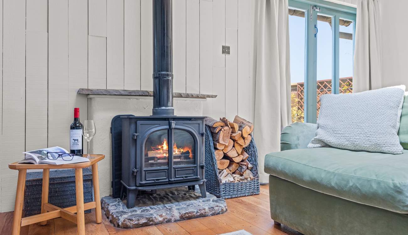 Sparking up the wood-burner on those chiller nights is a must.