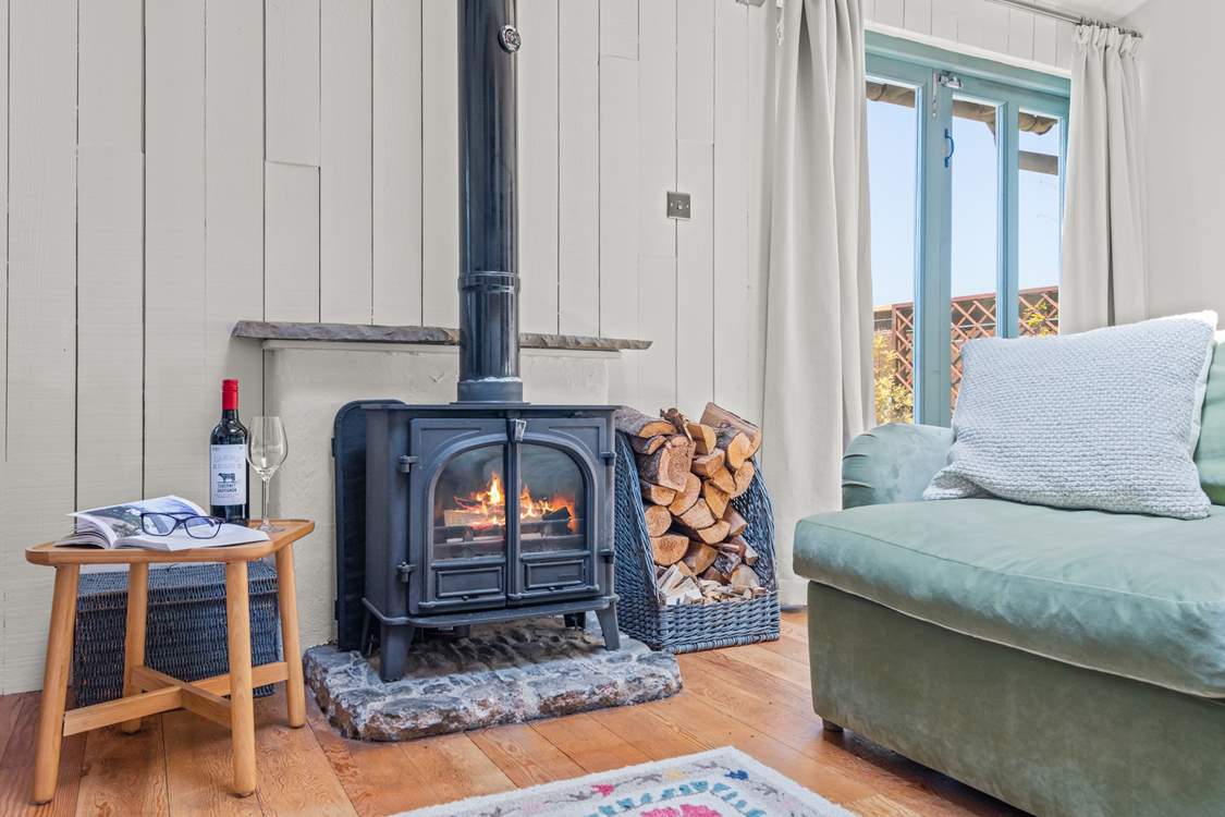 Sparking up the wood-burner on those chiller nights is a must.