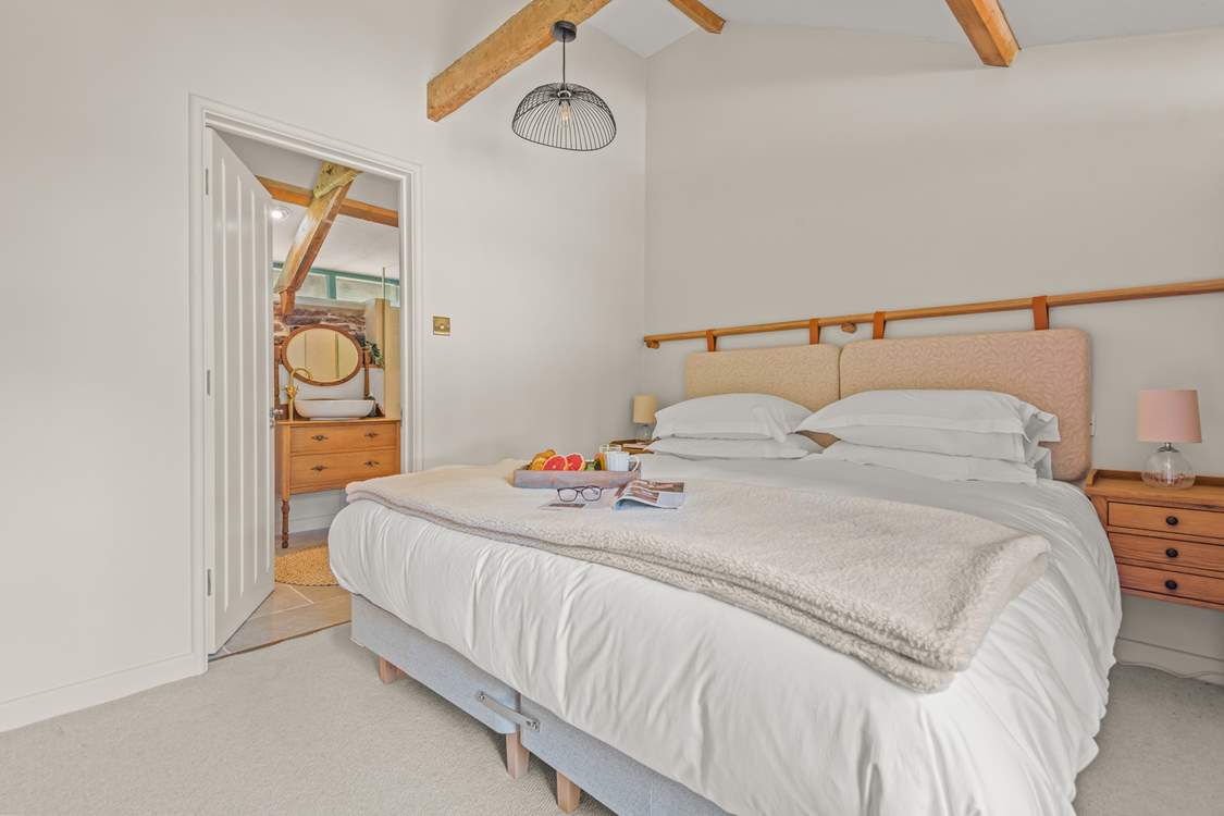 Bedroom 2 is super light and airy.