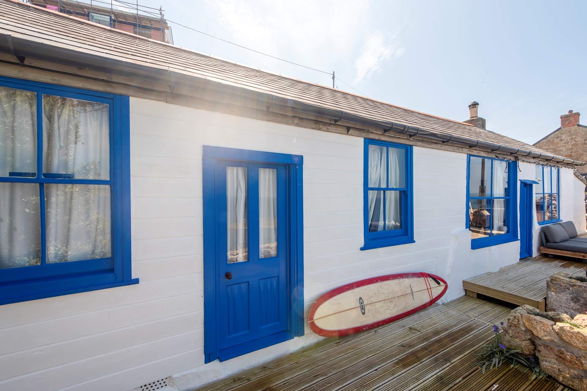 Sennen Cove is the perfect place to surf.  Book a lesson at the beachfront surf school.