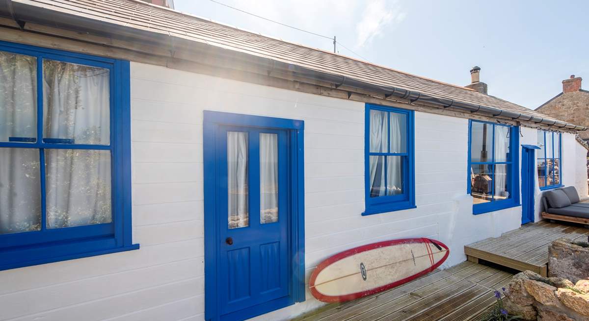 Sennen Cove is the perfect place to surf.  Book a lesson at the beachfront surf school.