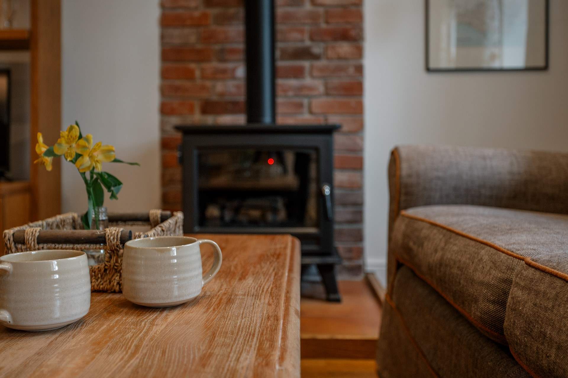 Creature comforts and a wonderful fire for cosy times.