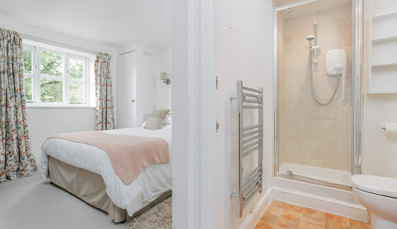 It is so convenient to have an en suite shower-room.