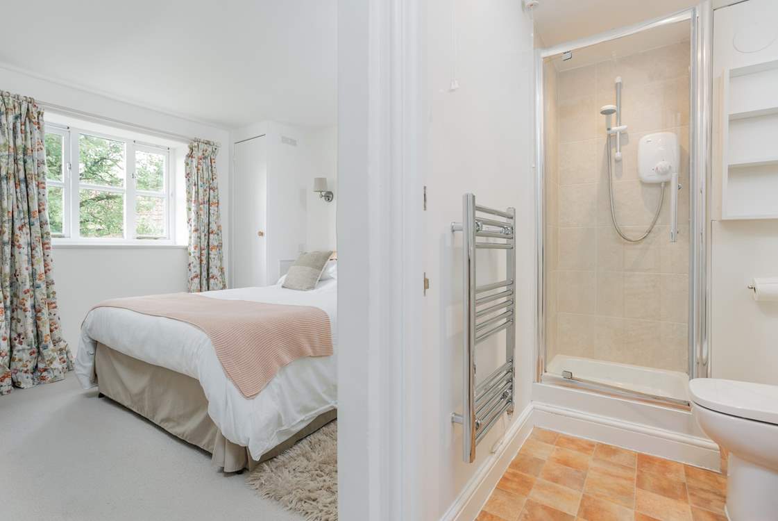 It is so convenient to have an en suite shower-room.