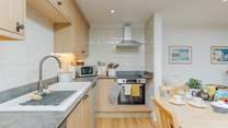 The kitchen is excellently equipped and perfect for some sociable cookery!