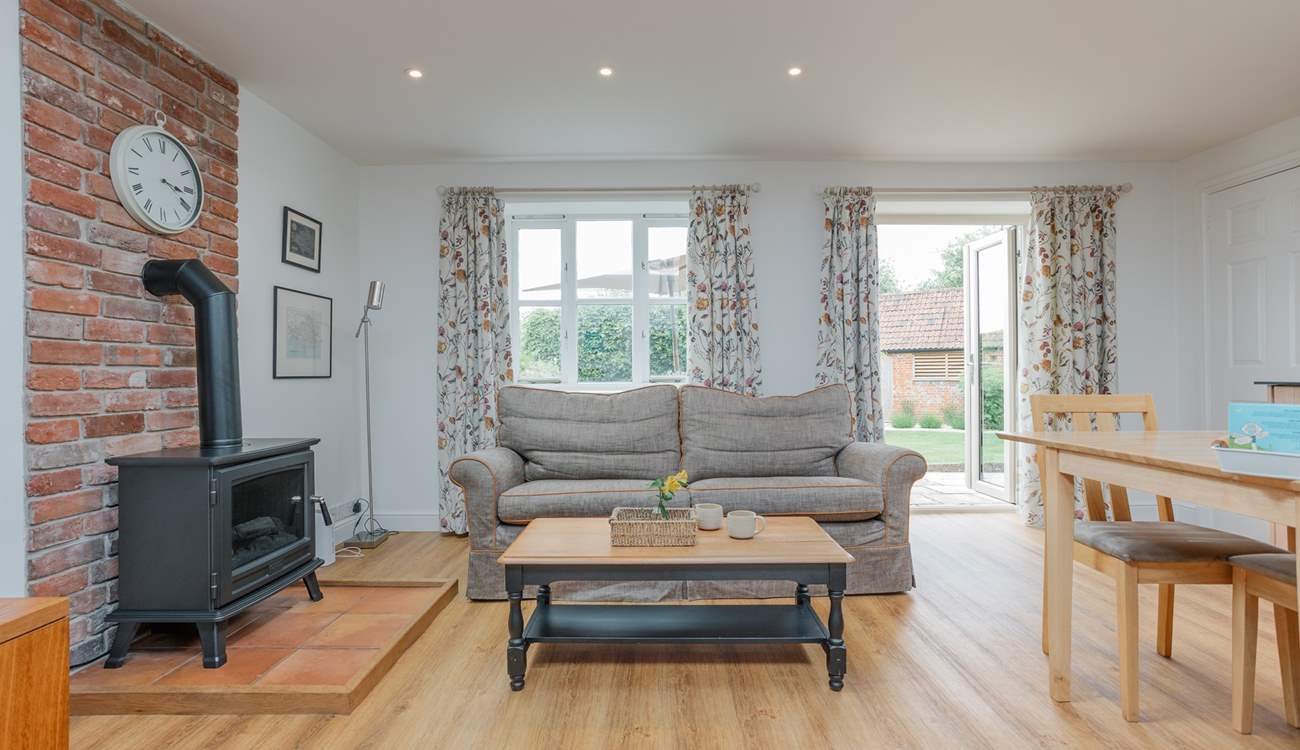 Patio doors open out to your private terrace and garden.