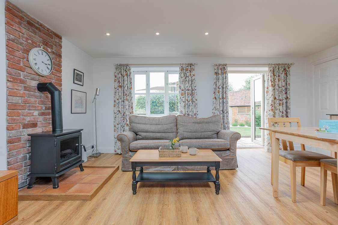 Patio doors open out to your private terrace and garden.