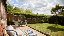 All with a lovely view over the pretty garden.