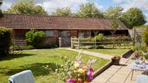 The stunning private garden and terrace, all carefully separated from The Granary next-door.