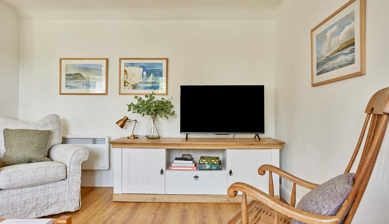 Carefully curated furnishings are a lovely example of vintage and contemporary styling.