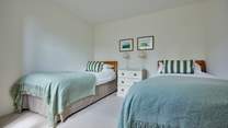 Lots of room in this flexible twin, also featuring a large wardrobe.