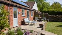 The sunny and private terrace is a particularly special place to socialise and while away the hours...
