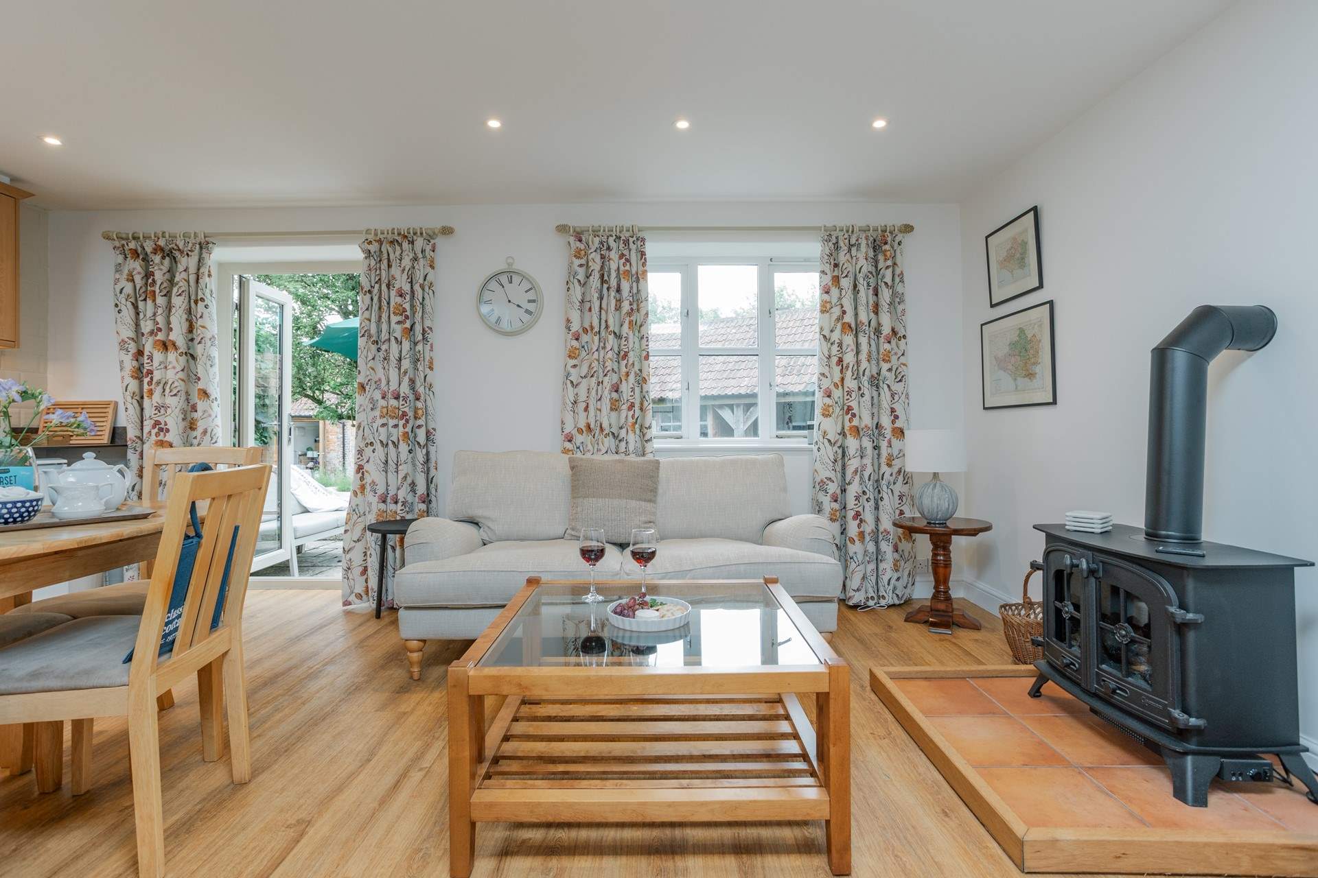 Relax with a glass of wine.