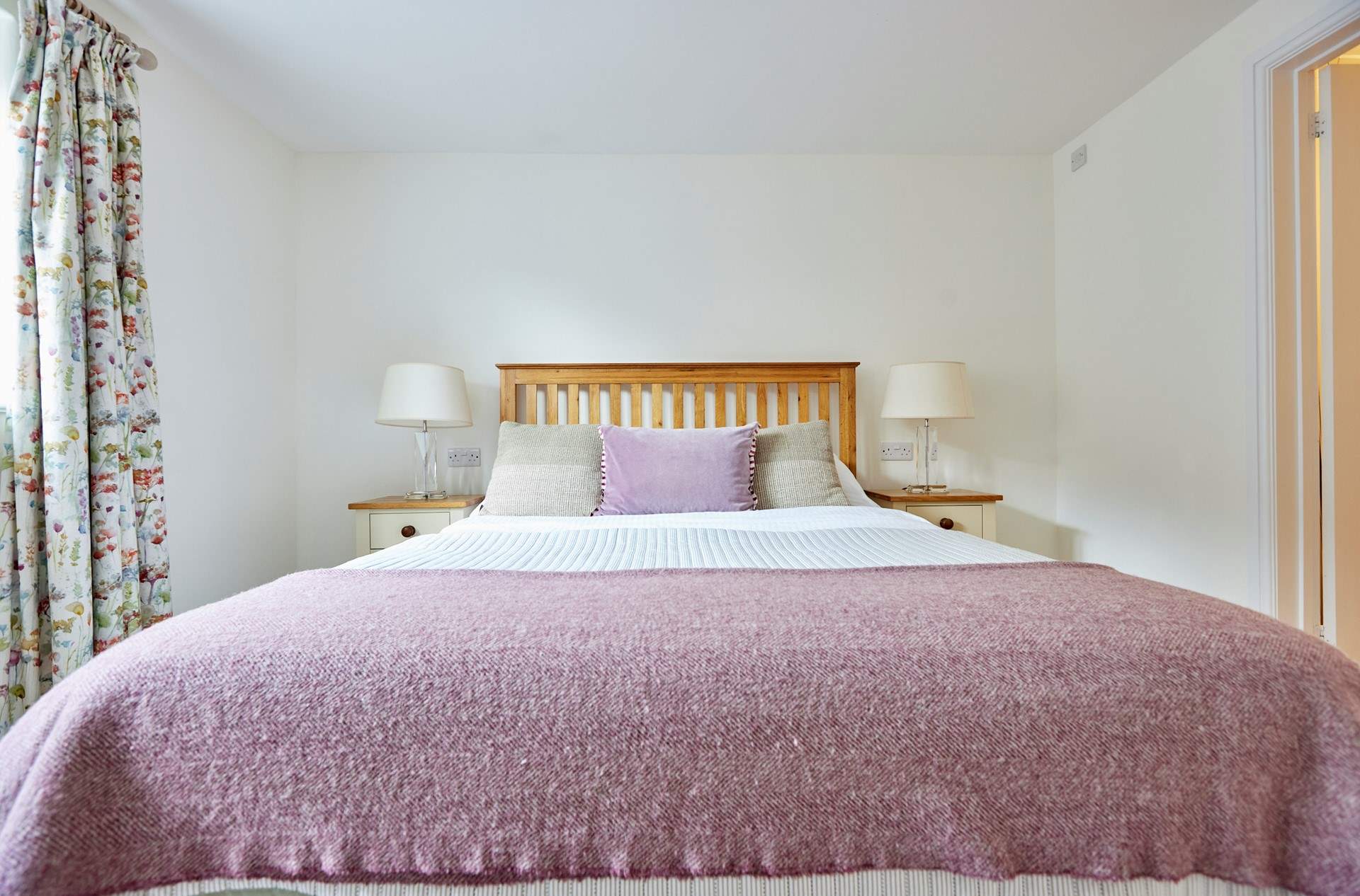 This sumptuous king size bed and the wonderful peace and quiet make for a blissful nights rest...
