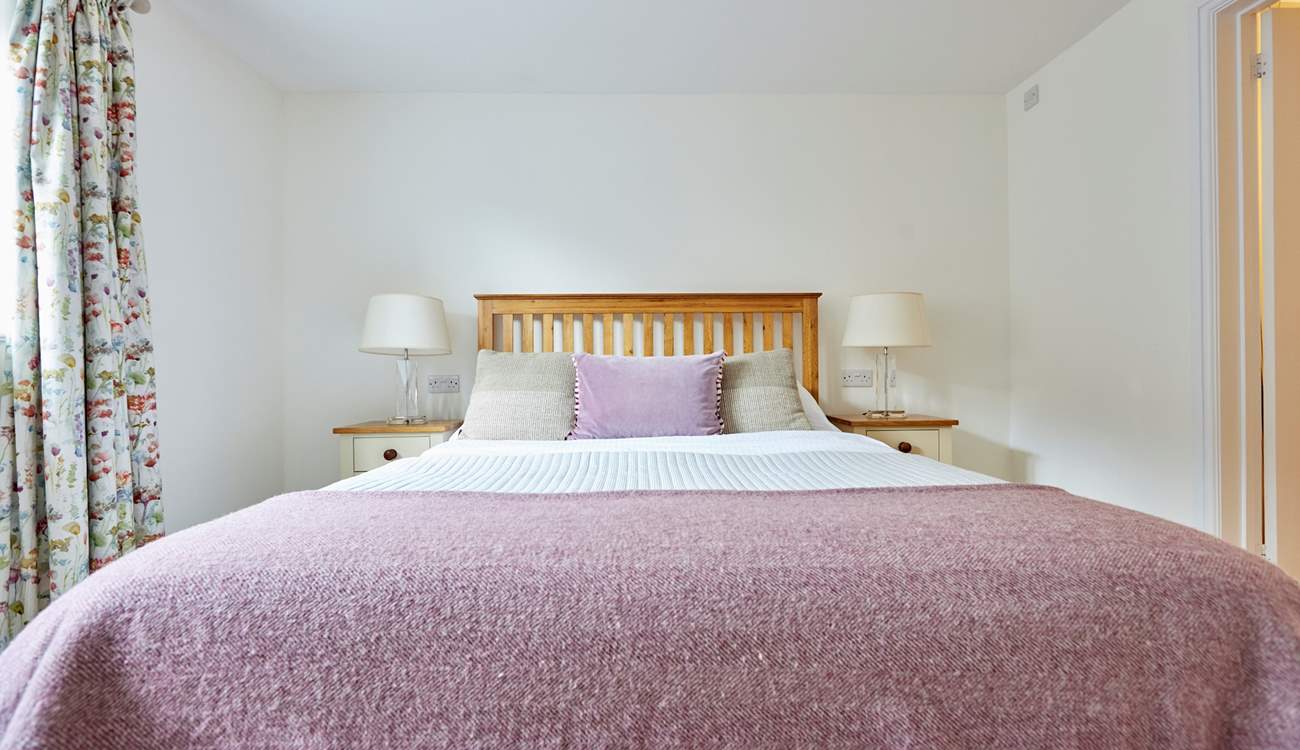 This sumptuous king size bed and the wonderful peace and quiet make for a blissful nights rest...