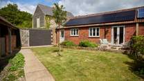 The garden at The Granary is a real treat. Carefully landscaped you have a wonderful lawn space and a lovely terrace with double doors from the main living area.