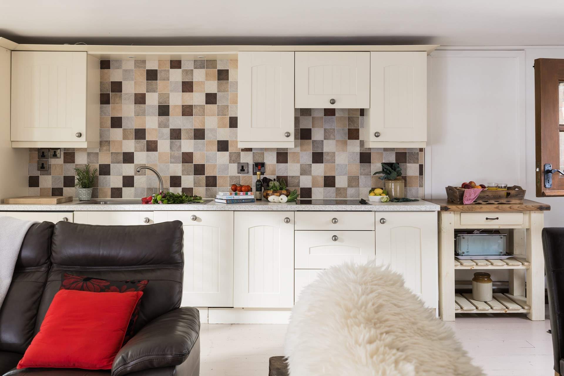 The helpers can sit in comfort whilst giving the cook advice!