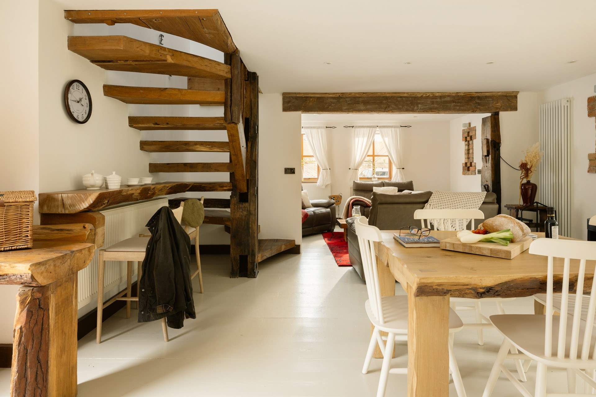 The light floods in from all directions.