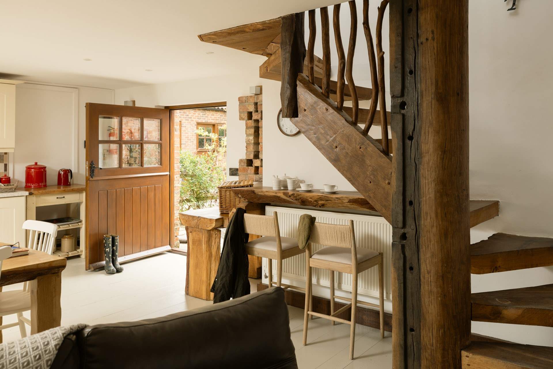 The unique design features are everywhere in this cottage.