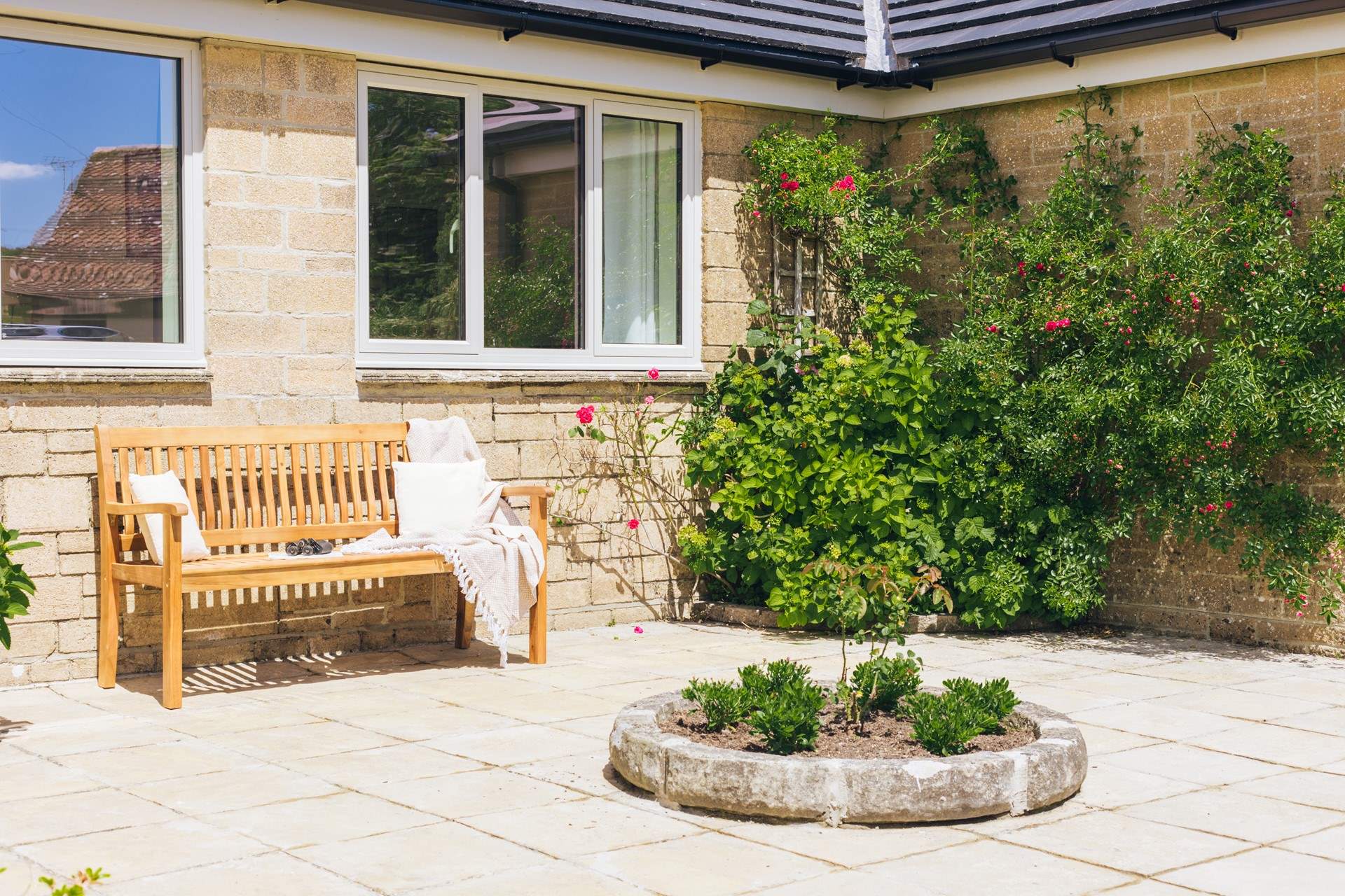 Catch some sunshine on the front patio; the ideal place to watch the world go by, listen to the sounds of the countryside or get lost in a good book.