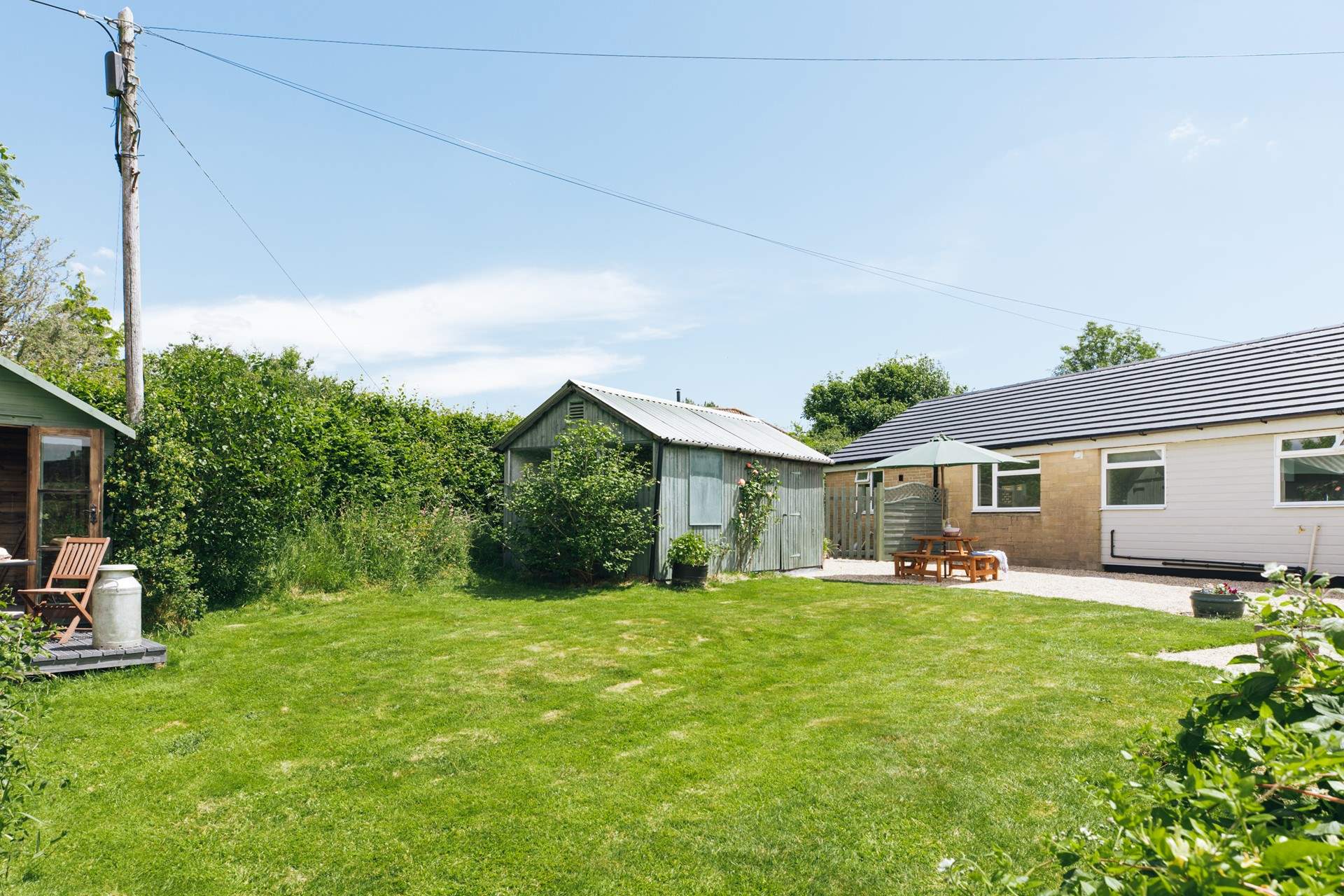 Lots of room for some family games in the garden.