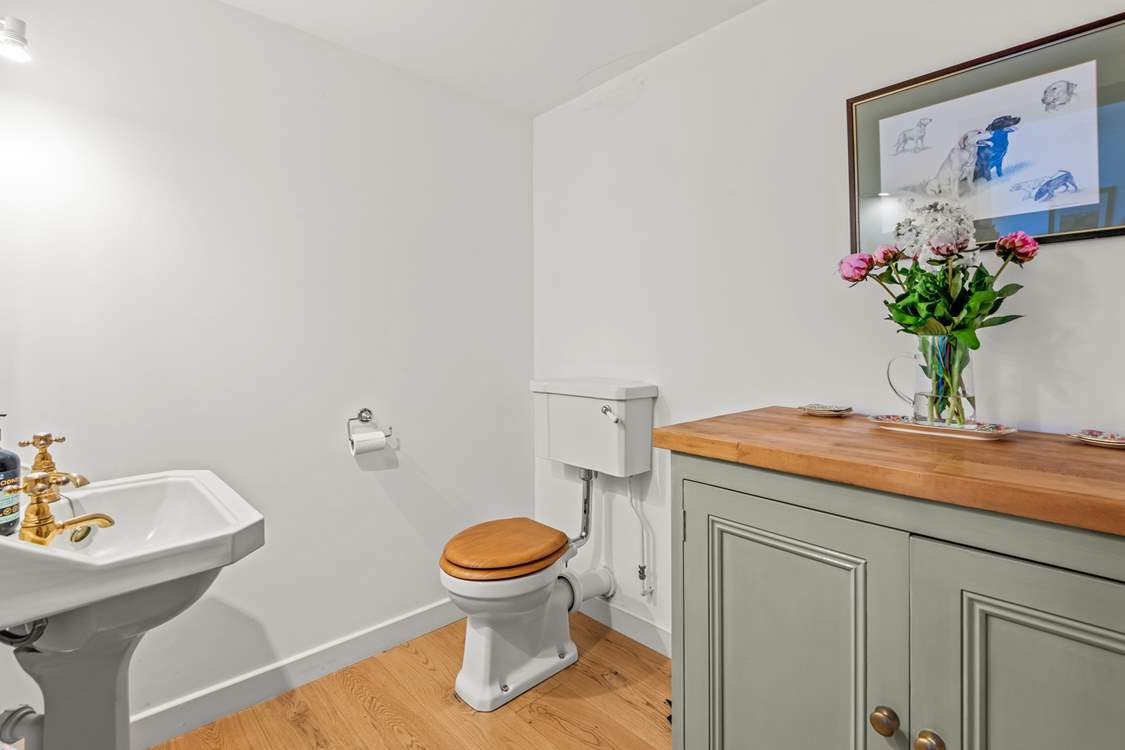 Ground floor cloakroom.