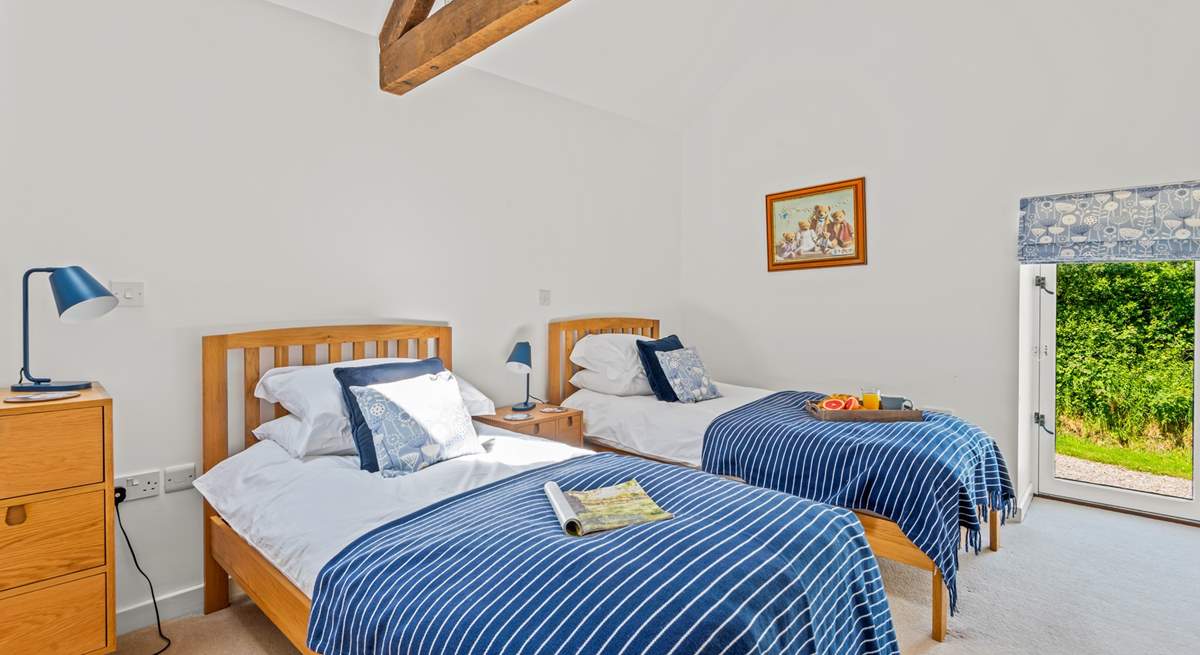 Bedroom 3 is home to these delightful single beds.