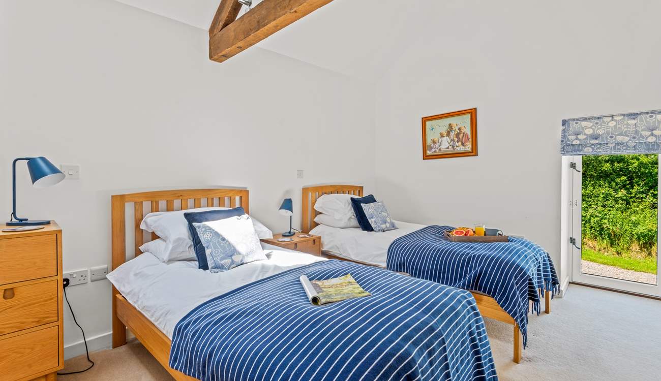 Bedroom 3 is home to these delightful single beds.