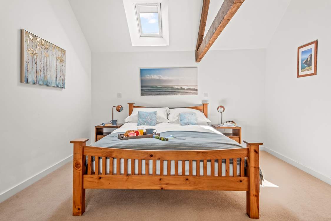 What an inviting king-size bed.