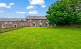 Looking back at Tembridge House from the end of the lawn. - Thumbnail Image