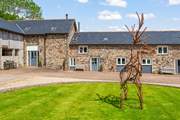 Welcome to the beautiful Tembridge House, with the front door seen here on the left of the picture.