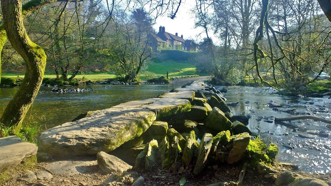 The enchanting Tarr Steps on Exmoor.