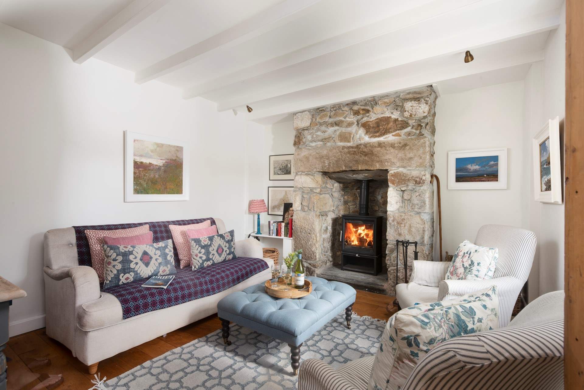 And a log-burner to keep you toasty in cooler months.