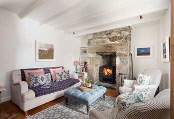 And a log-burner to keep you toasty in cooler months.