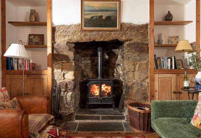 The wood-burner will keep you cosy throughout the seasons. 