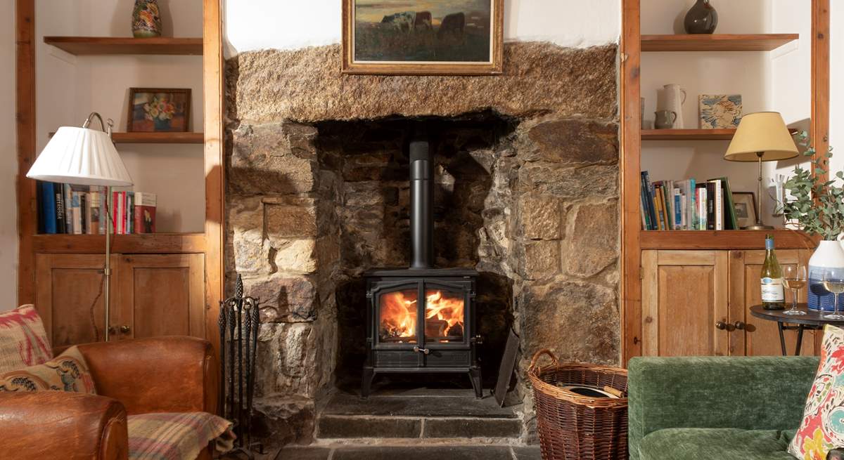 The wood burner will keep you cosy throughout the seasons. 