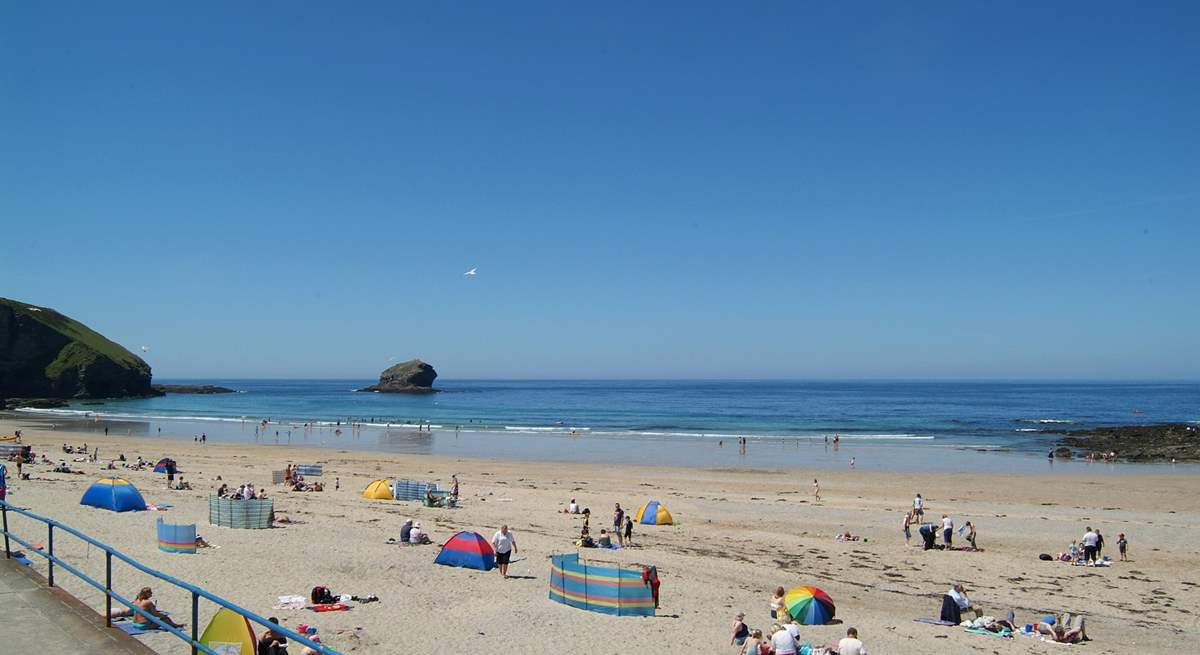 The sandy shores of Portreath is a short drive away.