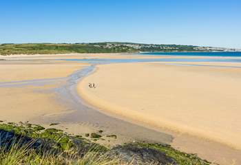 Hayle estuary is famous for having three miles of golden sands, and is within easy reach of Dalgover Farmhouse.