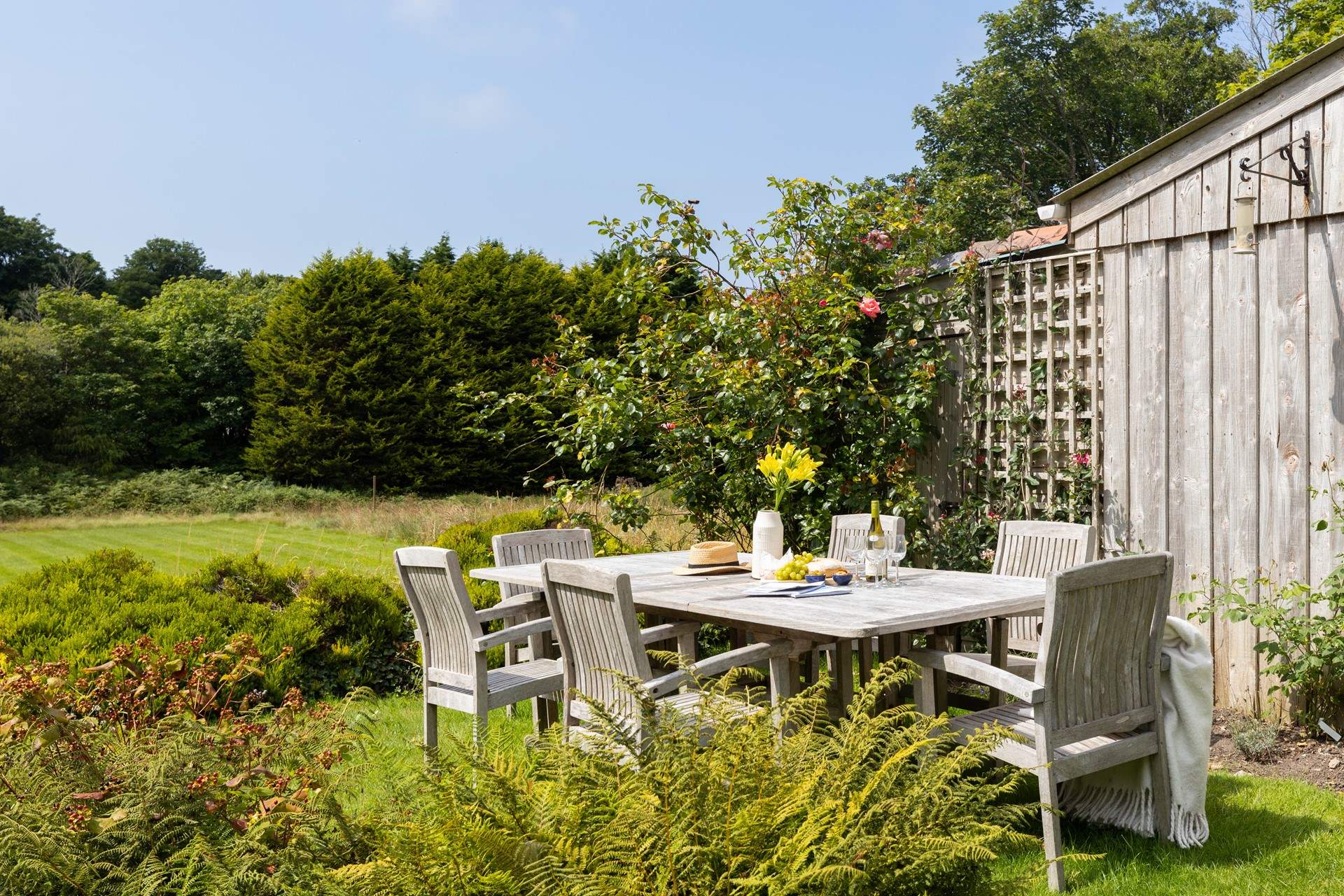 Enjoy long afternoons watching the birds.