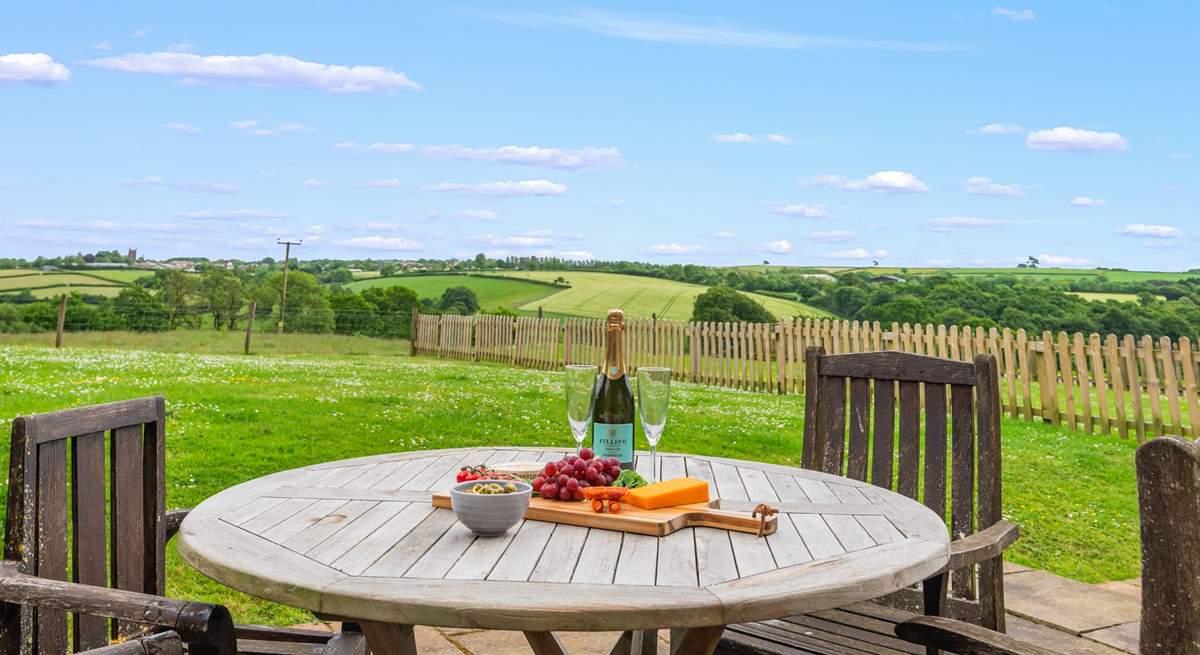 Dining al fresco with such incredible views is a must.