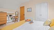 On the first floor, bedroom 1 is home to this beautiful king-size bed.