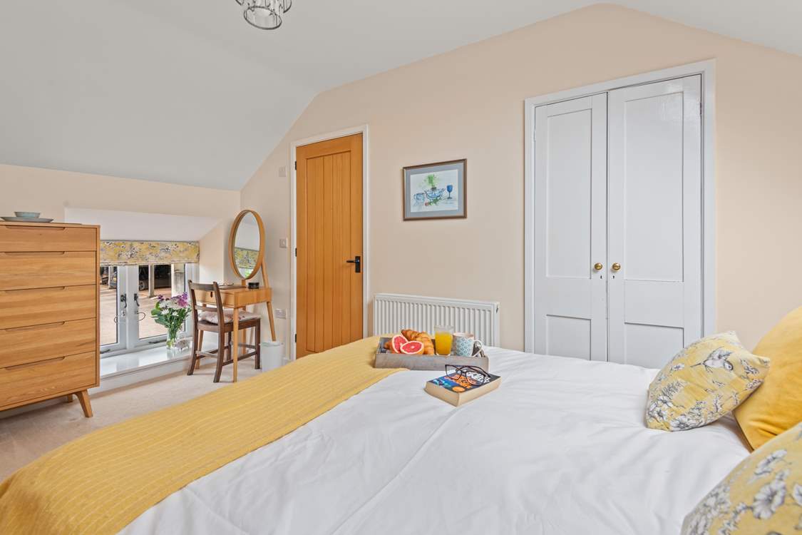 On the first floor, bedroom 1 is home to this beautiful king-size bed.