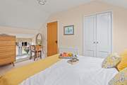 On the first floor, bedroom 1 is home to this beautiful king-size bed.