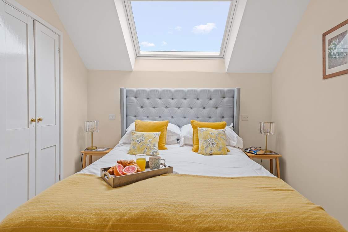 Bedroom 1 offers this beautiful king-size bed.