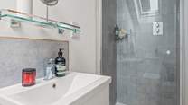 Shower cubicle in bedroom 1's en suite.