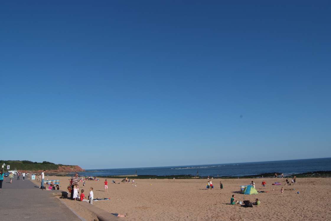 Another glorious sandy beach within reach via car. Welcome to Sidmouth beach, a real favourite.