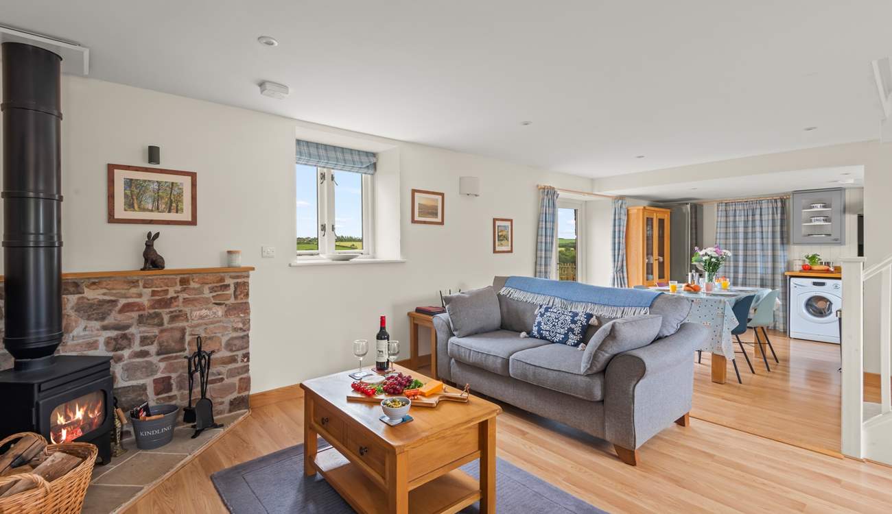 Retiring to the living-room of a evening is the best way to finish the day. Cuddling up in front of the wood-burner is a must, especially on those chillier evenings.