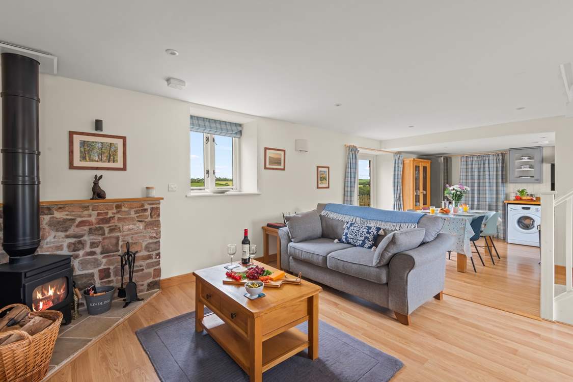 Retiring to the living-room of a evening is the best way to finish the day. Cuddling up in front of the wood-burner is a must, especially on those chillier evenings.