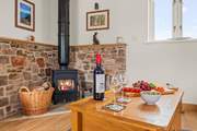 The glowing wood-burner is such a fabulous sight, especially in the winter months. A glass of something tasty and a good book in front of the fire, bliss!